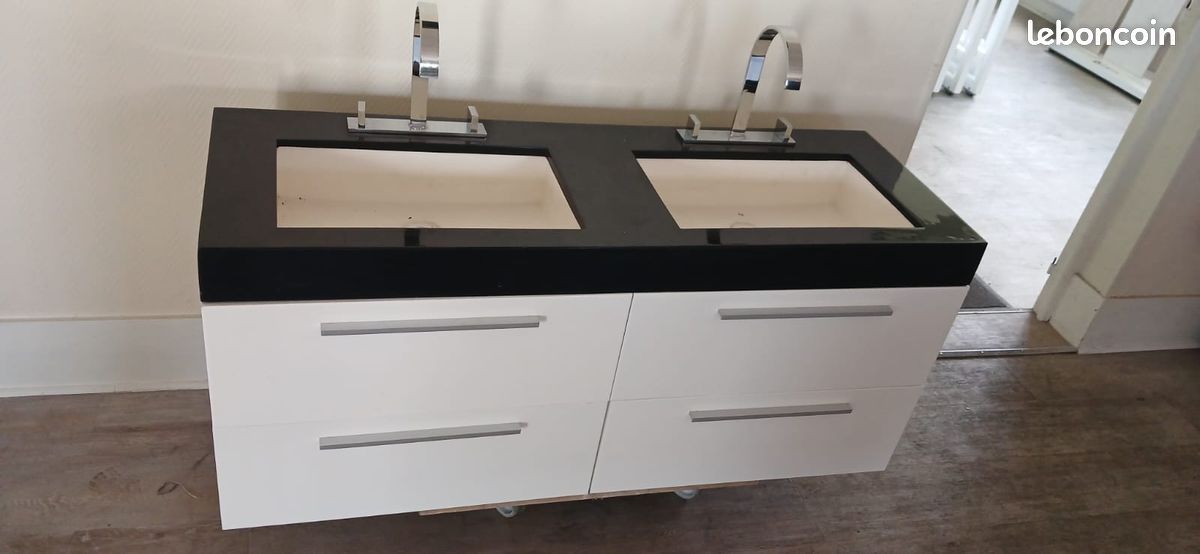 Ensemble double vasque de qualité et en excellent état (image 1)