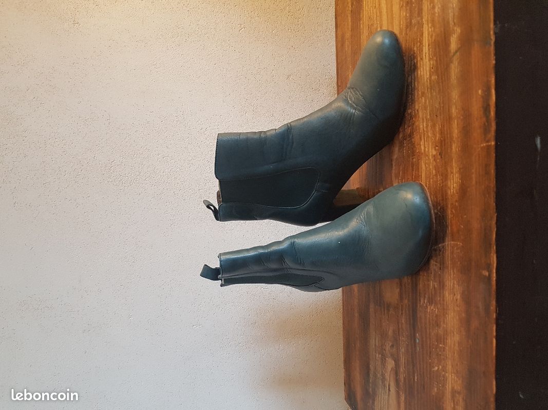 Bottines bleues Bensimon (image 1)