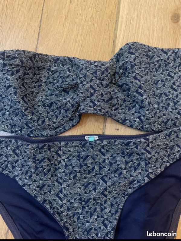 Princesse Tam Tam Slip De Bain Bleu Maillot De Bain Une Pièce Tour