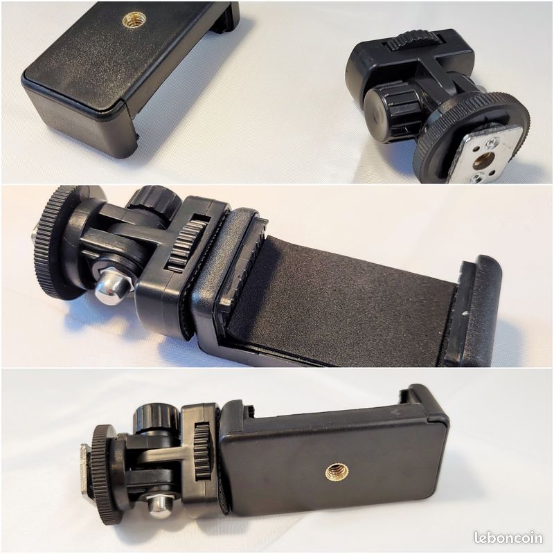 📸 1 Support de téléphone universel et 1 adaptateur griffe flash pour appareil photo – Neufs (image 14)