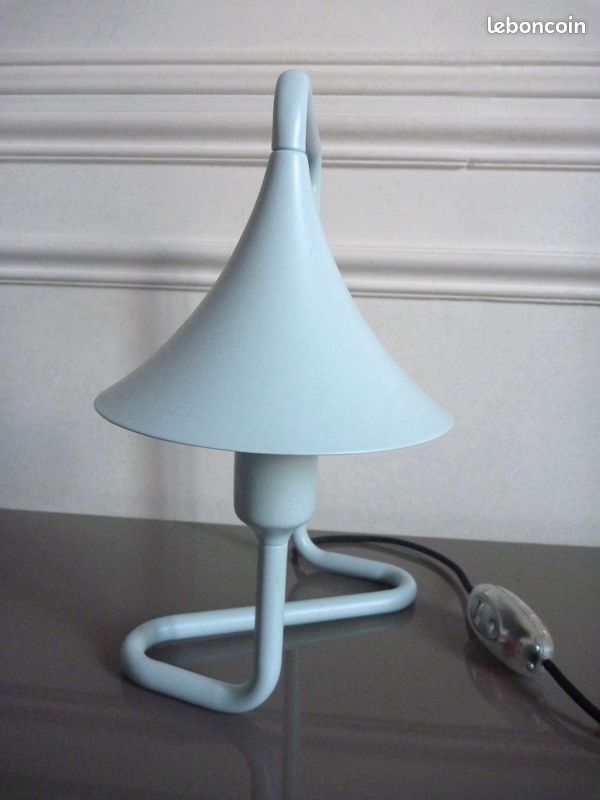 Lampe de bureau Bleu ciel Design contemporain épuré - NEUVE (image 3)