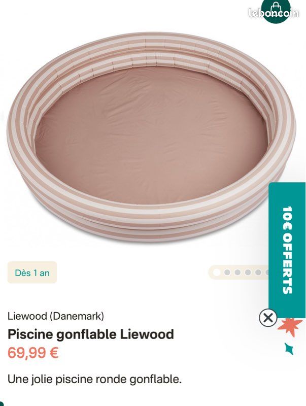 Piscine gonflable ronde Liewood (image 1)