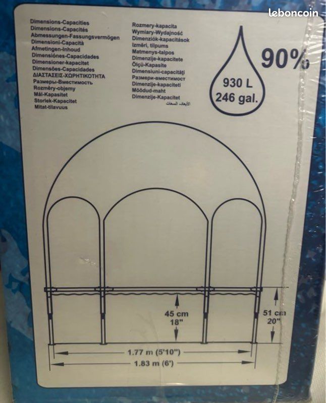Piscine hors sol pour enfants Pro UV Careful neuf 100 (image 8)