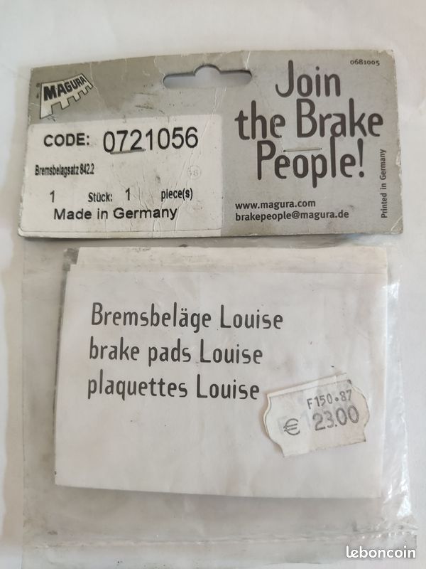 Magura disc brake pads type 2.1 / 2.2 Plaquette frein 0721056 (image 2)