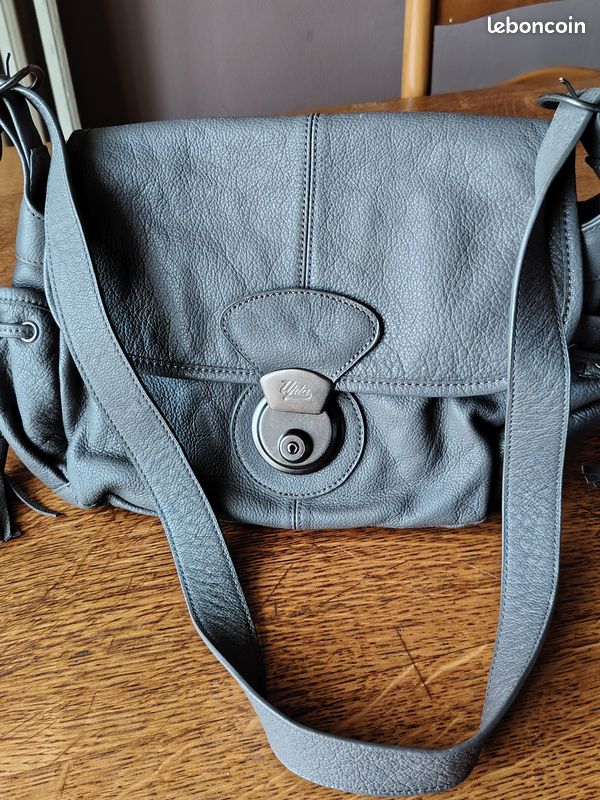 Sac besace cuir upla gris Accessoires Bagagerie