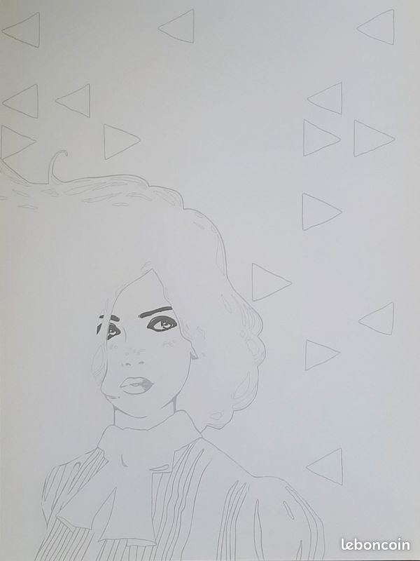 Coloriage adulte Portraits Design Home Book Clairefontaine (image 5)