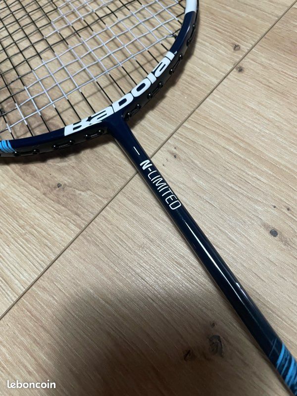 Raquette De Badminton Babolat N-Limite - Noir/Bleu (neuf, Sans Emballage)