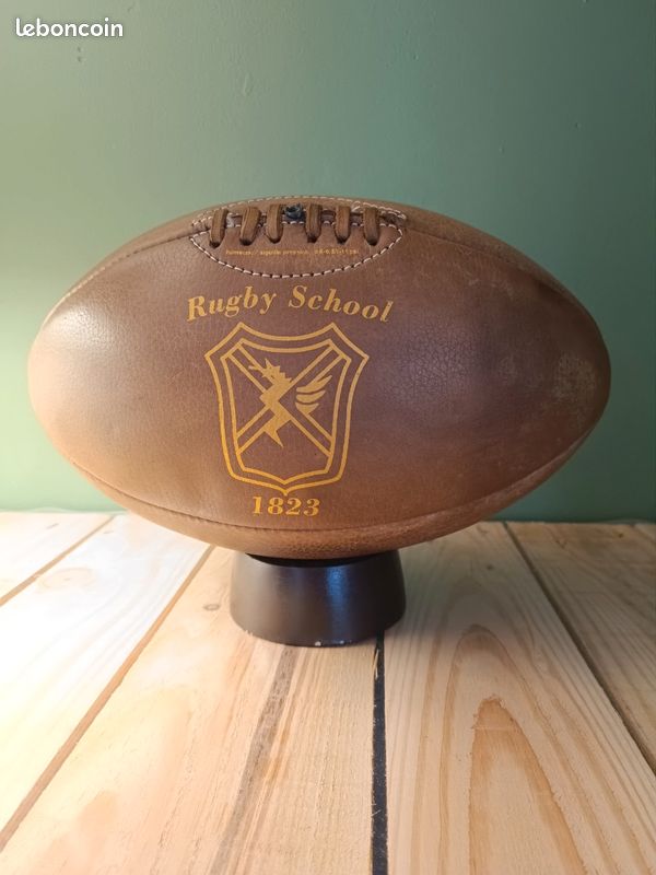 Personnalisez votre ballon de rugby vintage en cuir naturel - Rebond
