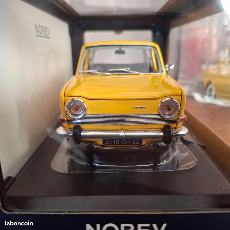 SIMCA 1000 LS jaune maya de 1974 NOREV 1/18 (image 3)