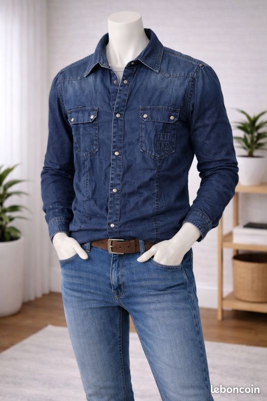 vintage Valentino Jeans Chemise boutonnée Homme - Taille L/XL 50