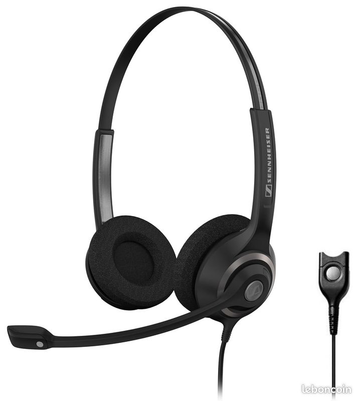 Casque binaural filaire Sennheiser EPOS Circle SC260 + Adaptateur CAVA31 (RJ11) (image 1)