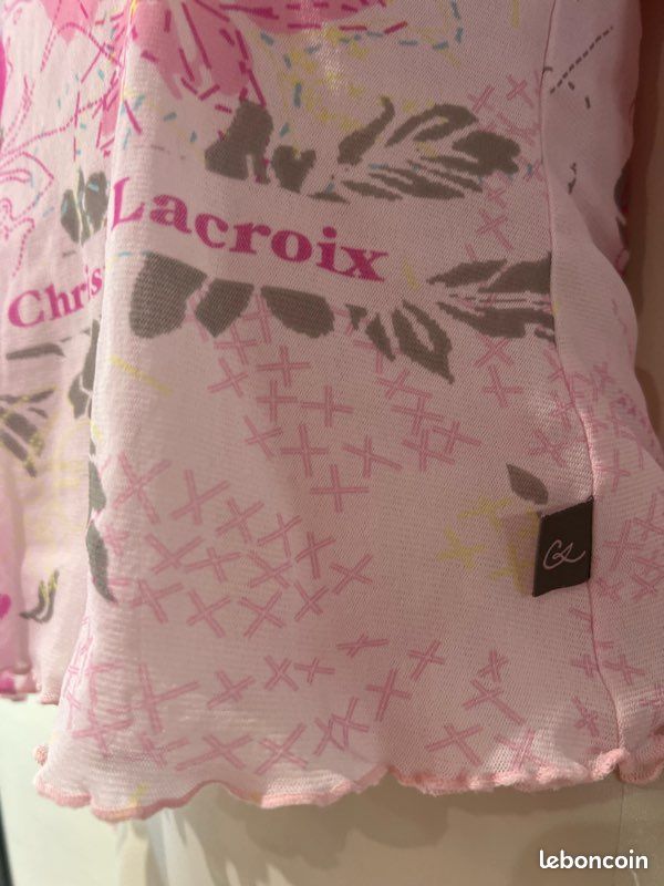 T-shirt Christian Lacroix, junior, Rose, jaune bleu, fuchsia fleuri 11 ans (image 11)