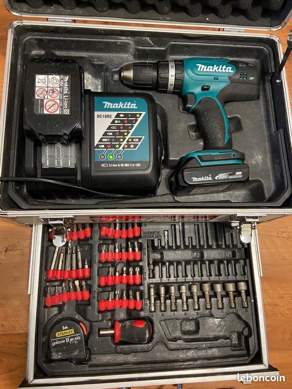 Coffret métal Makita Dhp453 Bricolage