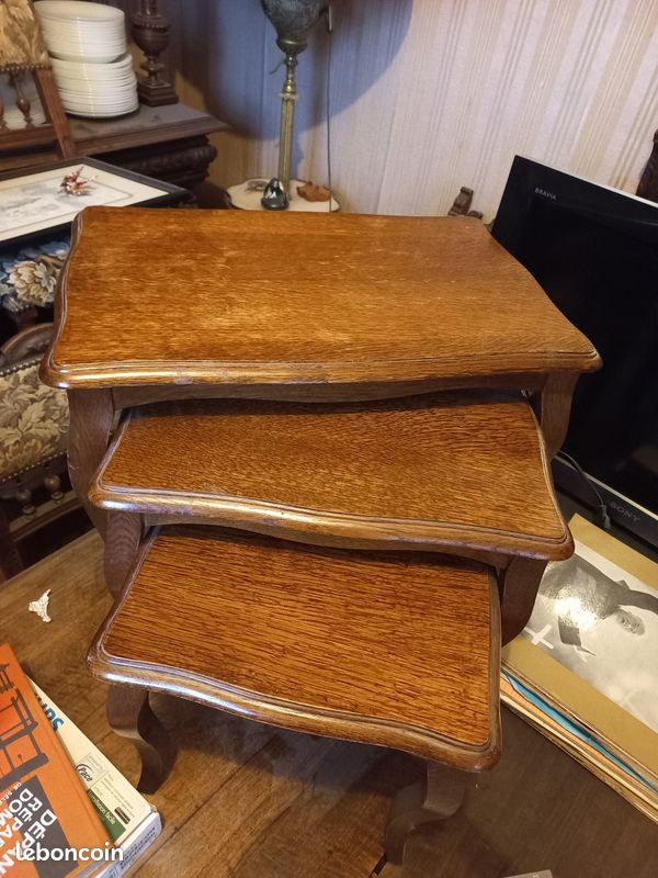Table Gigogne Bois Chene (image 1)