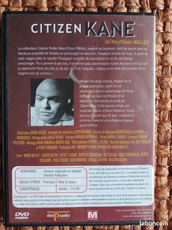 Dvd citizen kane, orson welles (image 2)