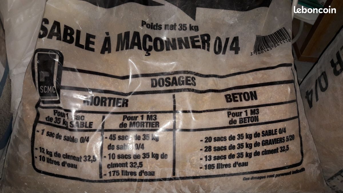 Sable à maçonner 35kg+ (image 2)