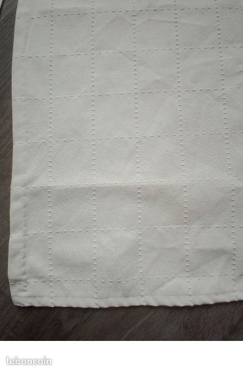 Lot de 2 rideaux blancs épais (image 2)