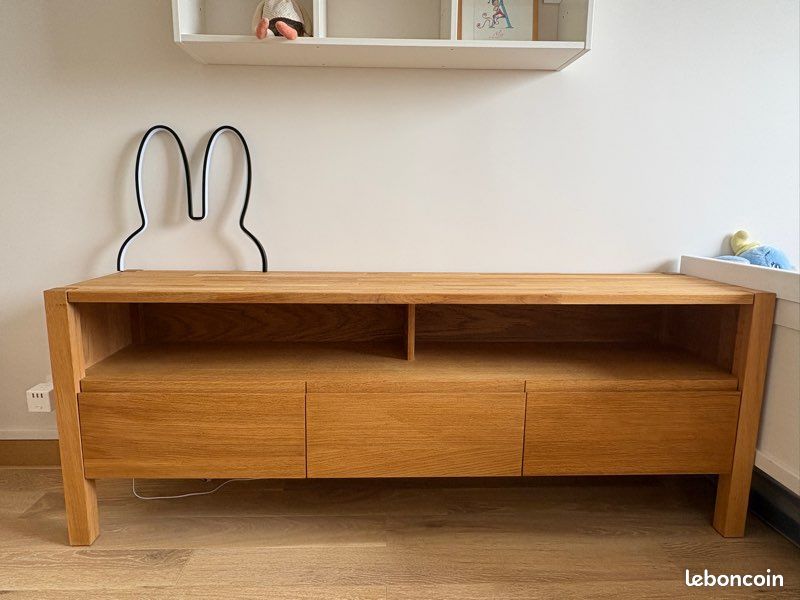 Meuble TV chêne 160cm ADELITA La redoute (image 2)