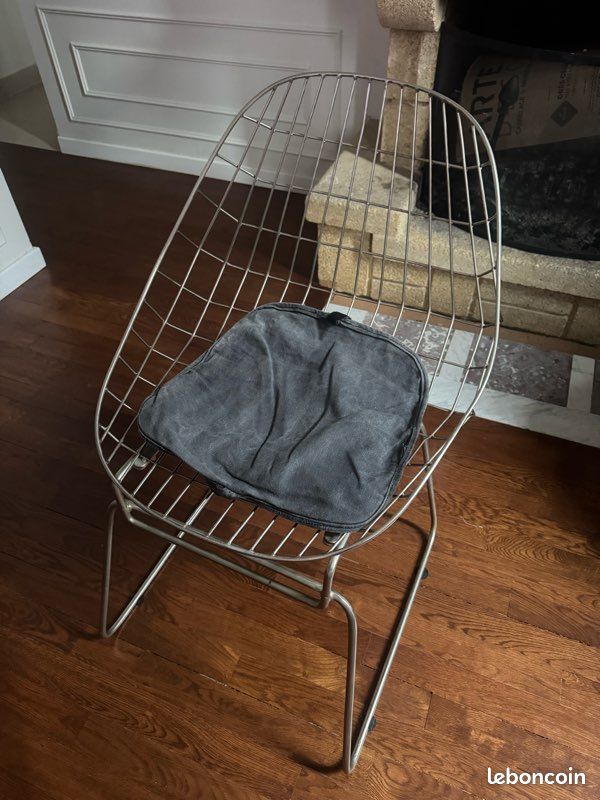 Lot de 4 Maisons du monde Chaise en métal noire Orsay (image 2)