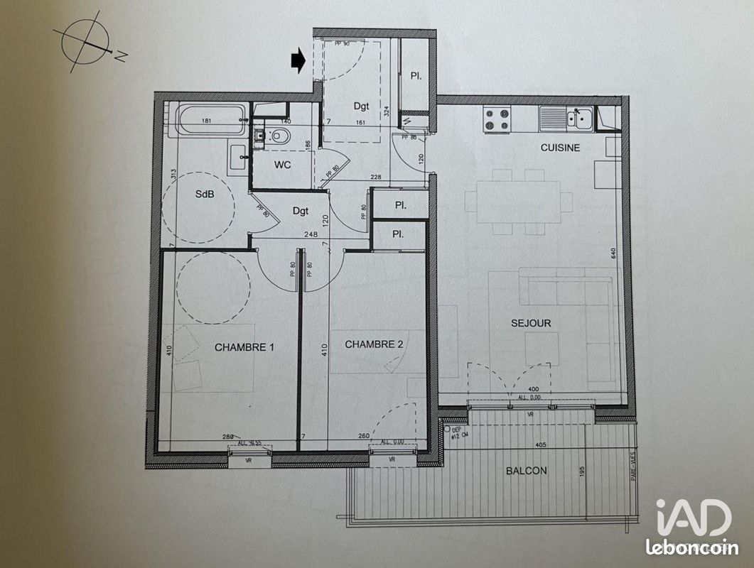 Appartement 3 pièces 67 m² · à Gex · 67 m² · 1 500 €