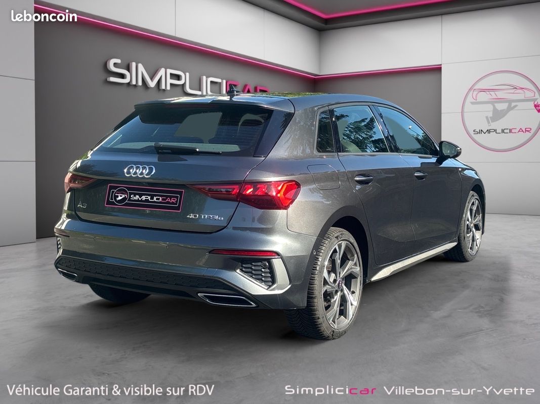 AUDI A3 Sportback 40 TFSIe 204 S tronic 6 S Line CarPlay Caméra de recul Entretient Audi Origine France Garantie 12mois (image 17)