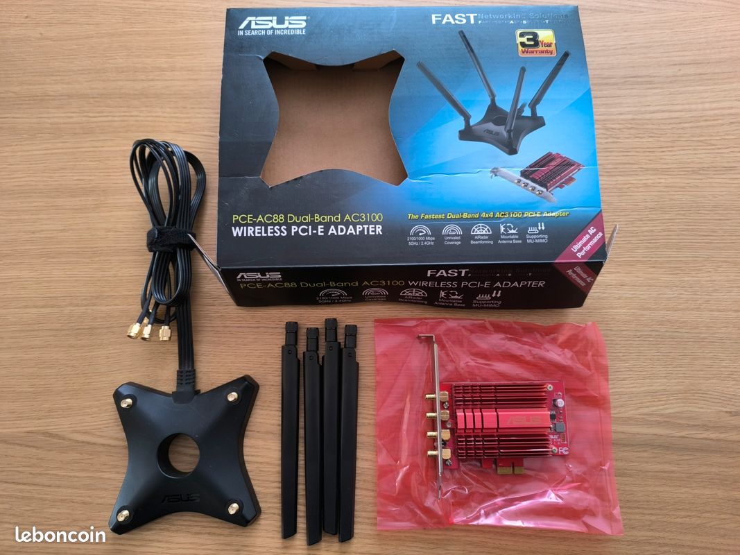 Carte wifi ASUS PCE-AC88 (image 1)
