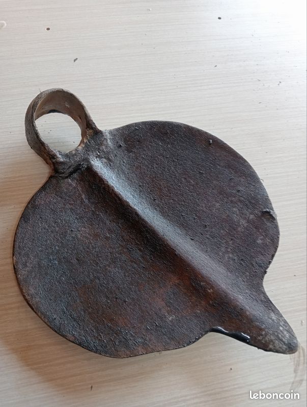 Ancien Cale-Porte en Fonte Émaillée - Citronnier - Vintage French Finds