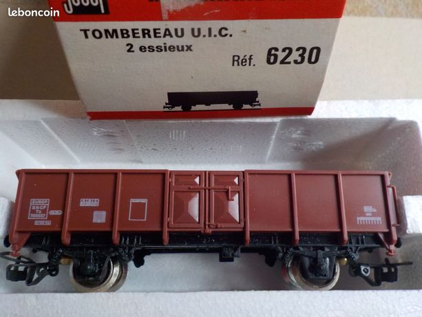 Lot De 3 Wagons Tombereau SNCF Jouef Réf 6225 Et 6572 - Époque 4, Voie HO, Analogique