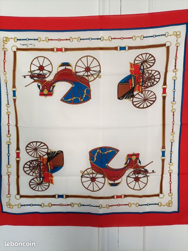 Foulard Vintage Pierre Cardin - Multicolore, Occasion (écharpe Femme)