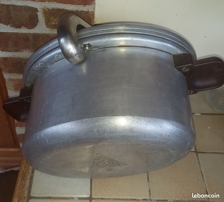 Cocotte Minute SEB Aluminium 10L Ovale - Ancienne - Avec Soupape - Vintage France