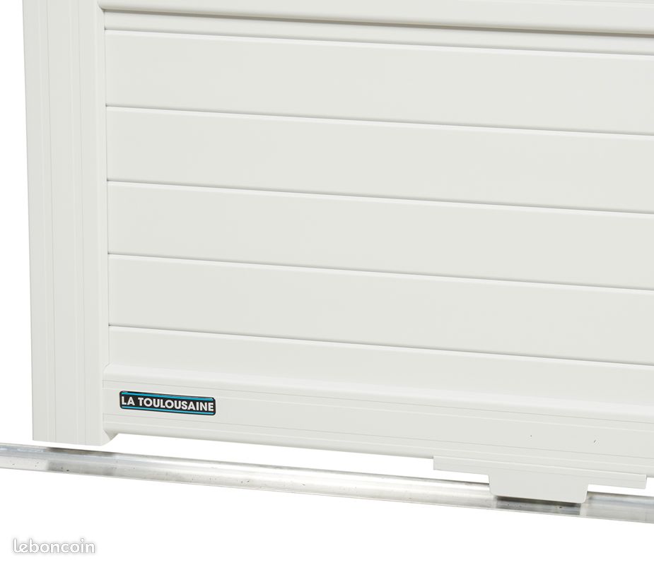 Portail aluminium coulissant NEUF 3 x 1,5m – GRIS CLAIR (image 5)