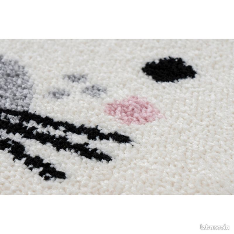 Tapis gris pour enfant rectangle Wild Rose 80x150 (image 4)