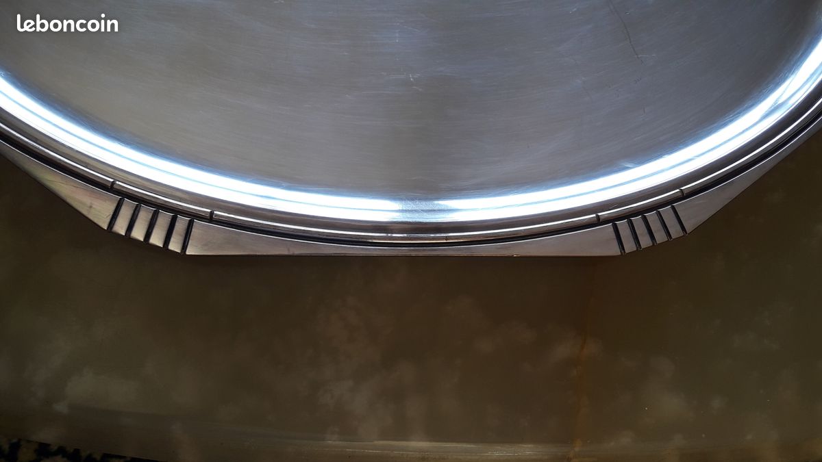 Très grand plateau métal argenté art déco signé bzt03 (image 3)