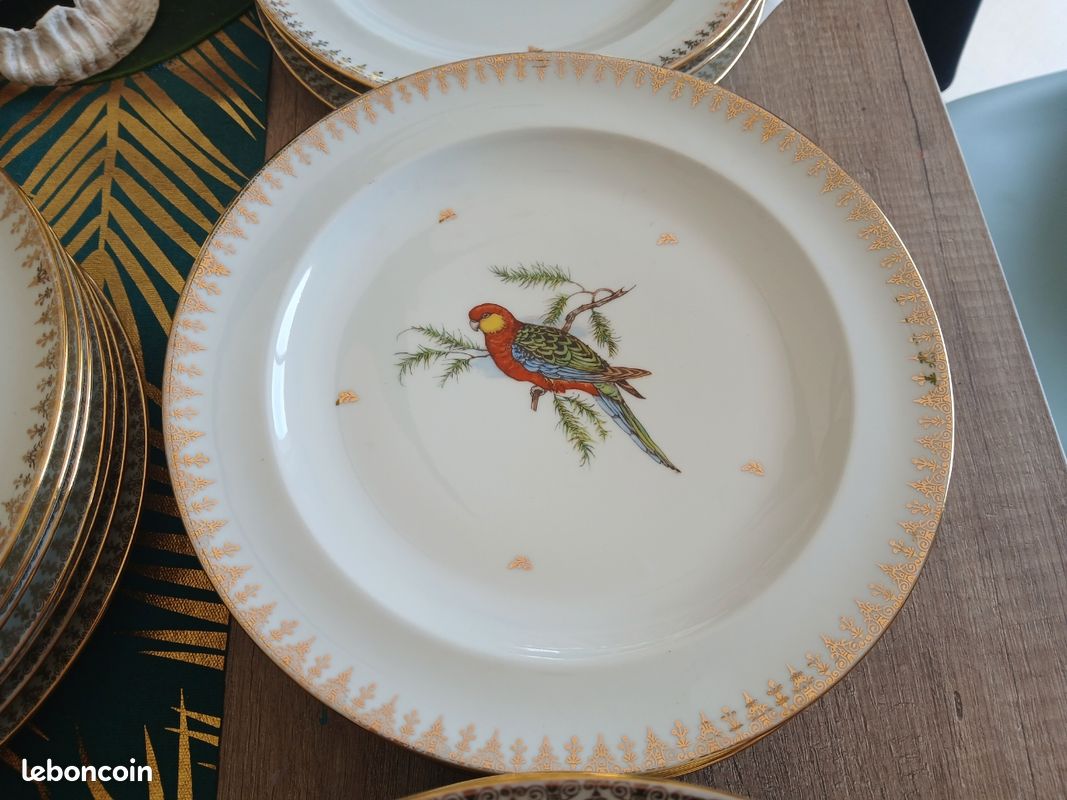 Service complet Porcelaine de Limoges véritable 48 pièces G.D.A Gerard Duffraisseix Abbot (image 5)
