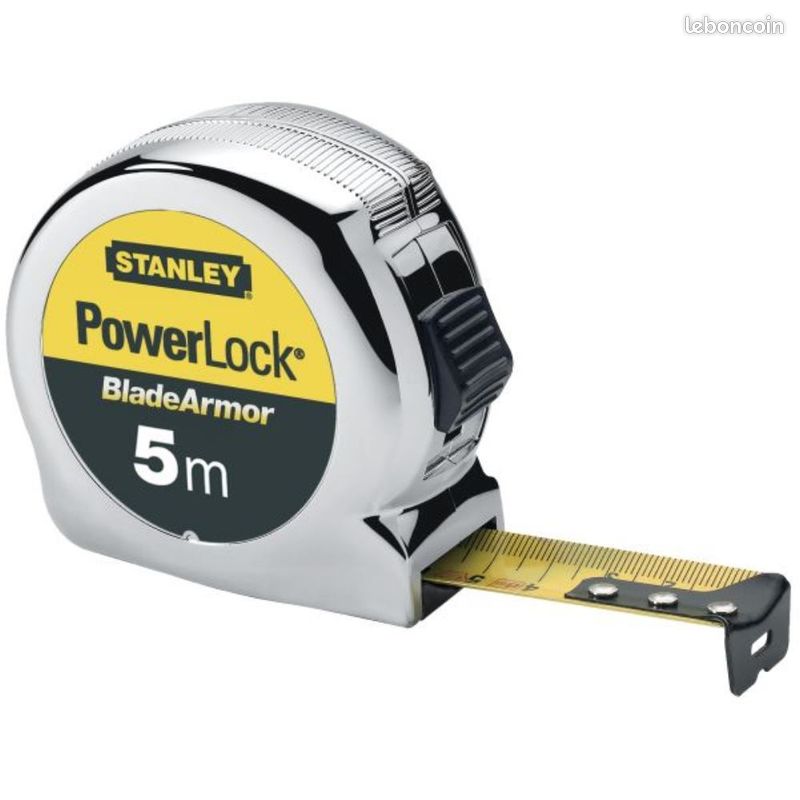 Stanley PowerLock Mètre Ruban 5m 25mm Blade Armor (image 1)