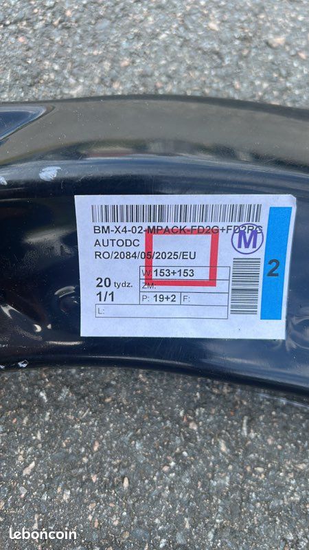Splitter avant V.2 Maxton Design pour BMW X4 G02 M-Pack 🚗 (image 3)