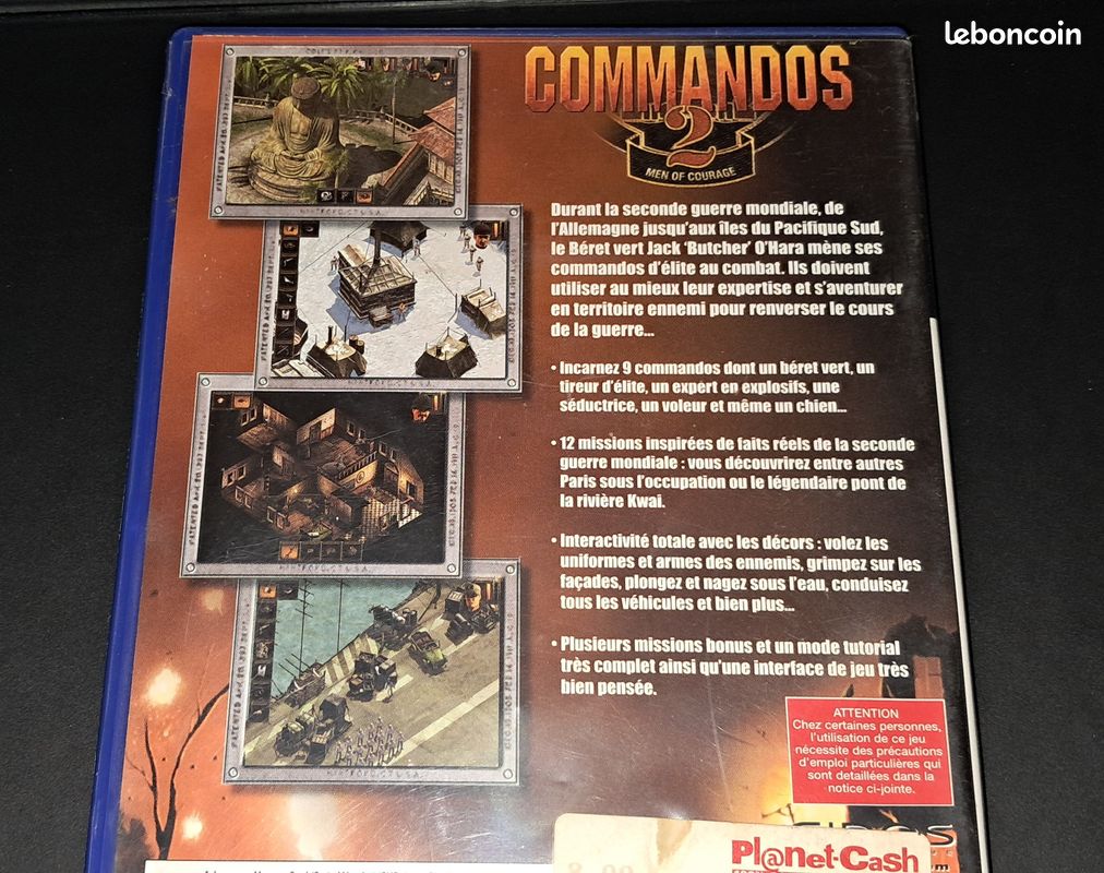 Jeu PS2 Commandos 2: Men Of Courage - Version Française, Très Bon état, PAL