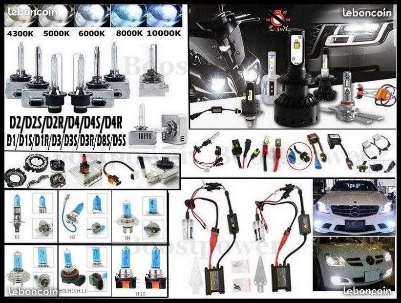 PRO ampoules au xenon et en led pour voiture d1s d2s d3s d4s d5s d8s 35w 55w 12v 42v 85v hid lampe feux de croisement phare code rechange d origine osram original xenarc philips xenstart a Rennes (image 1)