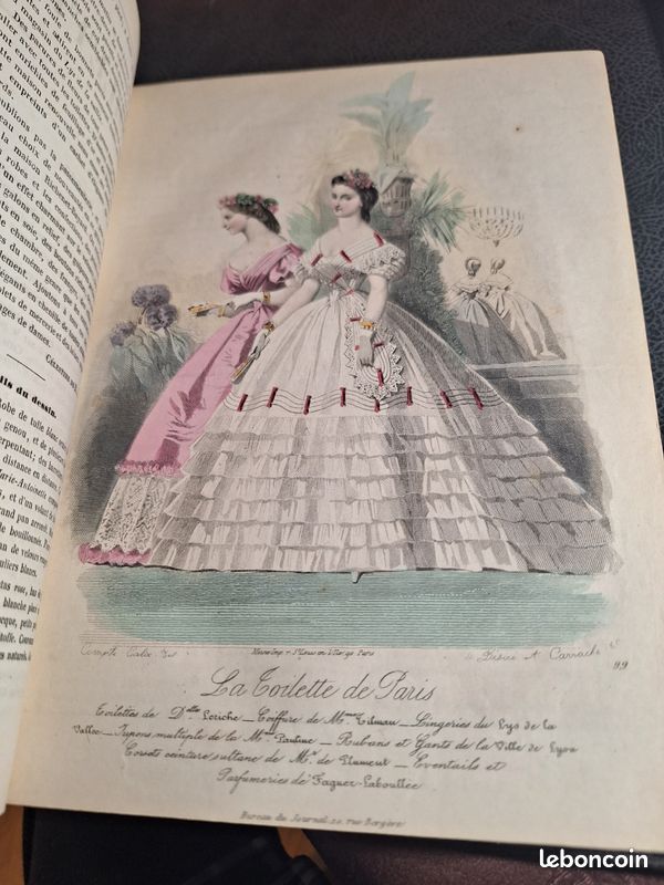 Fascicules mode : toilette à Paris 1862/63 (image 4)