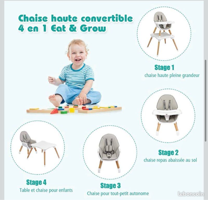 Chaise bébé évolutive (image 5)