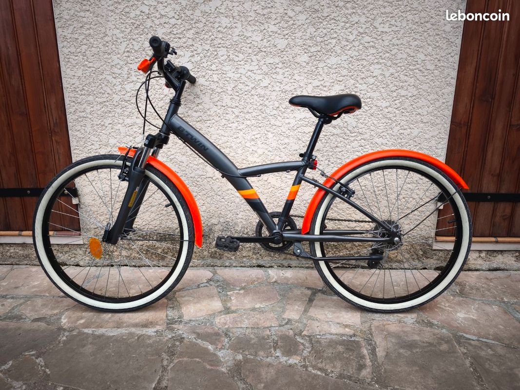 Vtc Btwin 24 Pouces Orange Original 500 Velo Decathlon 24 Vélo VTC