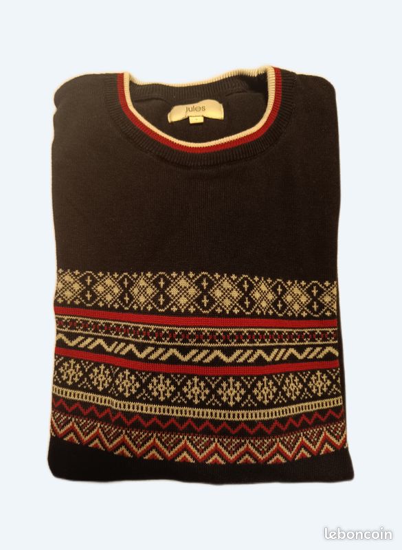Pull Jules Noir Taille S - Occasion Très Bon état