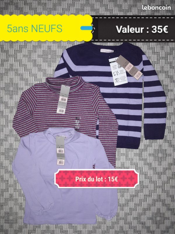 Diff. Vêtements fille 5 ans (image 2)