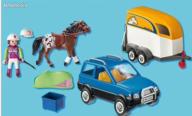 Voiture avec Remorque et Cheval playmobil 5223 (image 5)