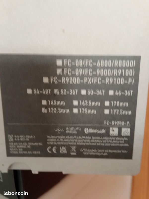 Pédalier dure ace 11v (image 1)
