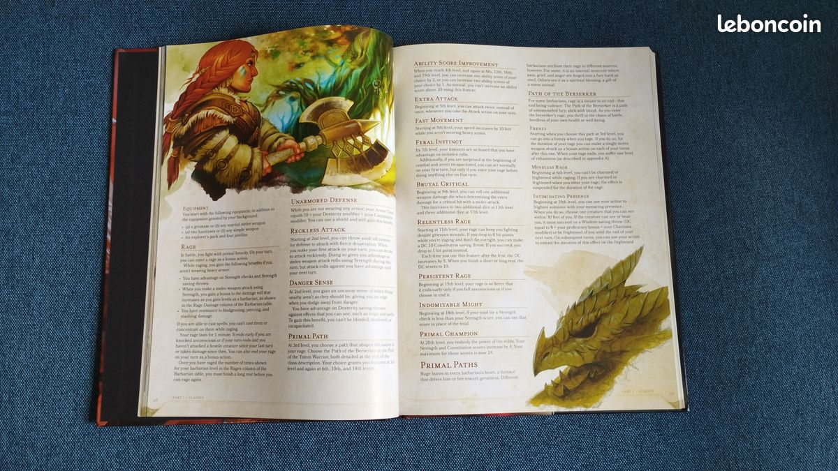 D&D Player's Handbook, manuel des joueurs (English - original) (image 4)