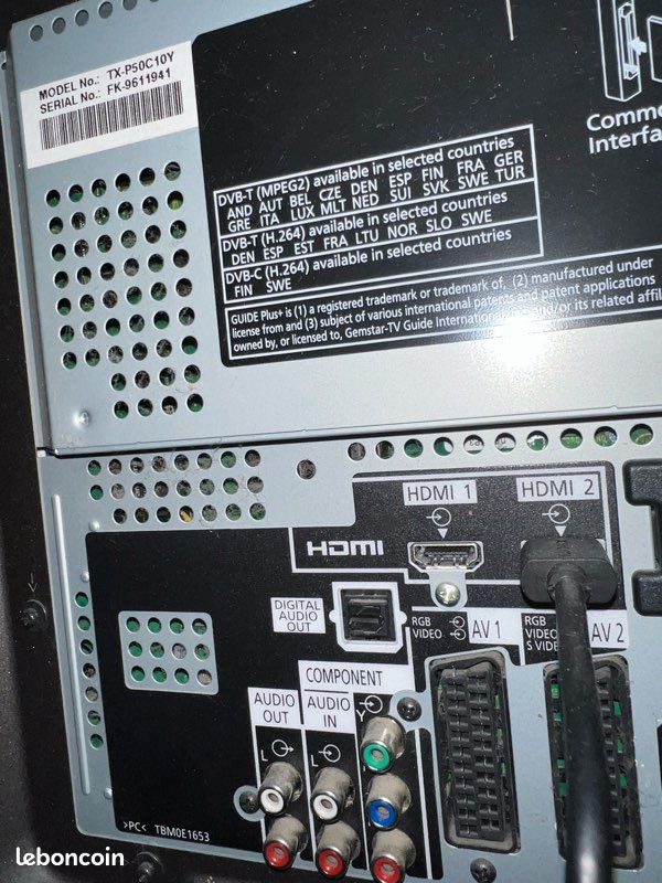 TV plasma Panasonic TX-P50C10Y (image 7)