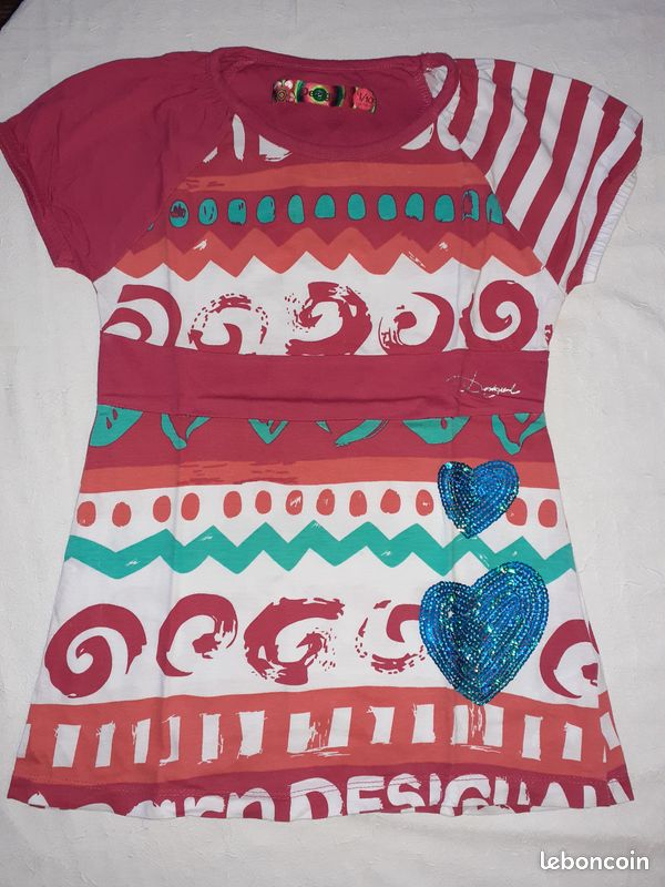 Lot 2 hauts MC Desigual/Benetton 10ans - cormas (image 2)