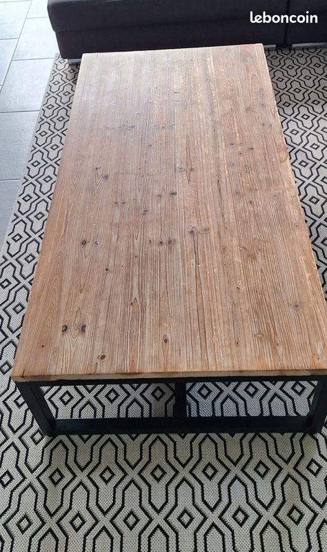 Table basse style industriel (image 3)