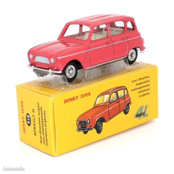 DINKY TOYS FRANCE - 518 - Rault 4L - Brique orangé et